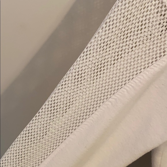 White hoodie, half mesh sleeves - Picture 4 of 4